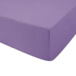 Prześcieradło 140x200 jersey z gumką w kolorze fioletowym