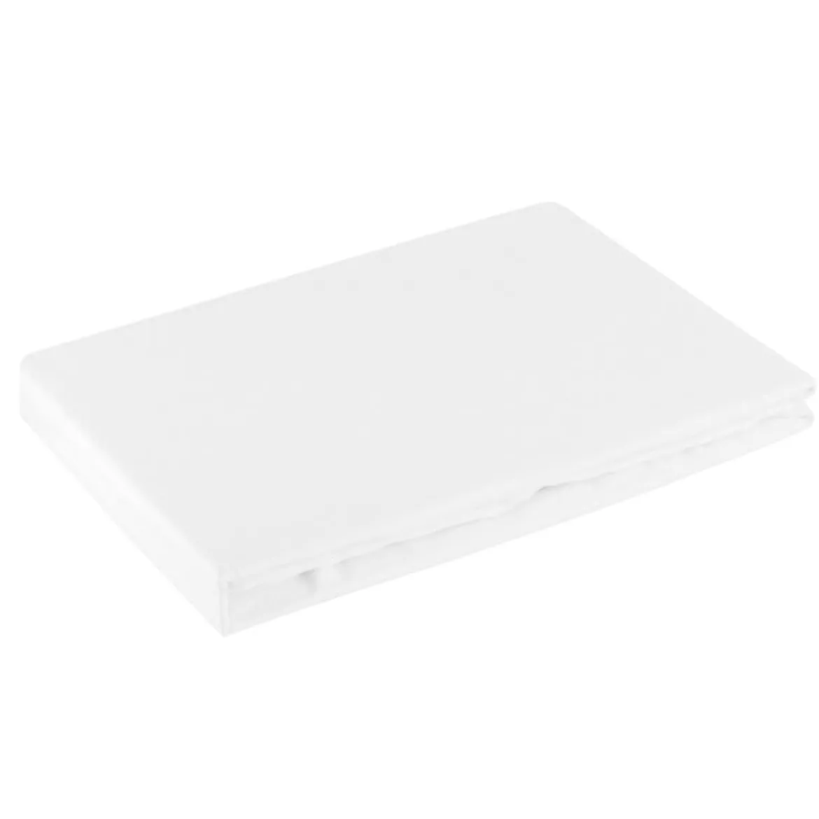 Prześcieradło 200x220 satynowe z gumką w kolorze białym