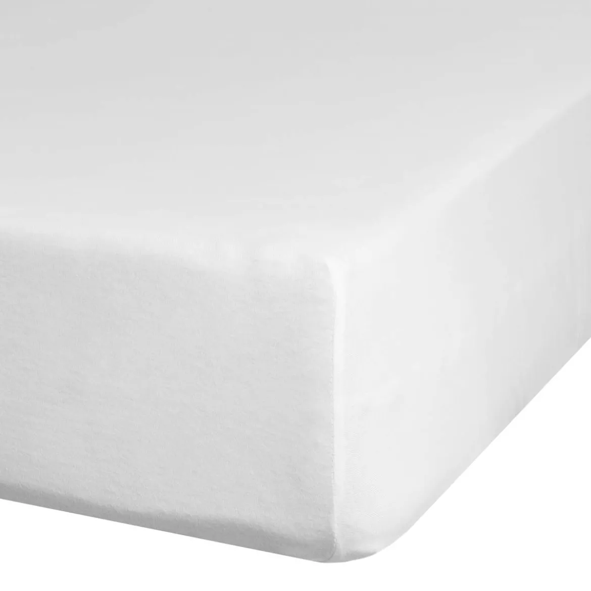 Prześcieradło 140x200 satynowe z gumką w kolorze białym