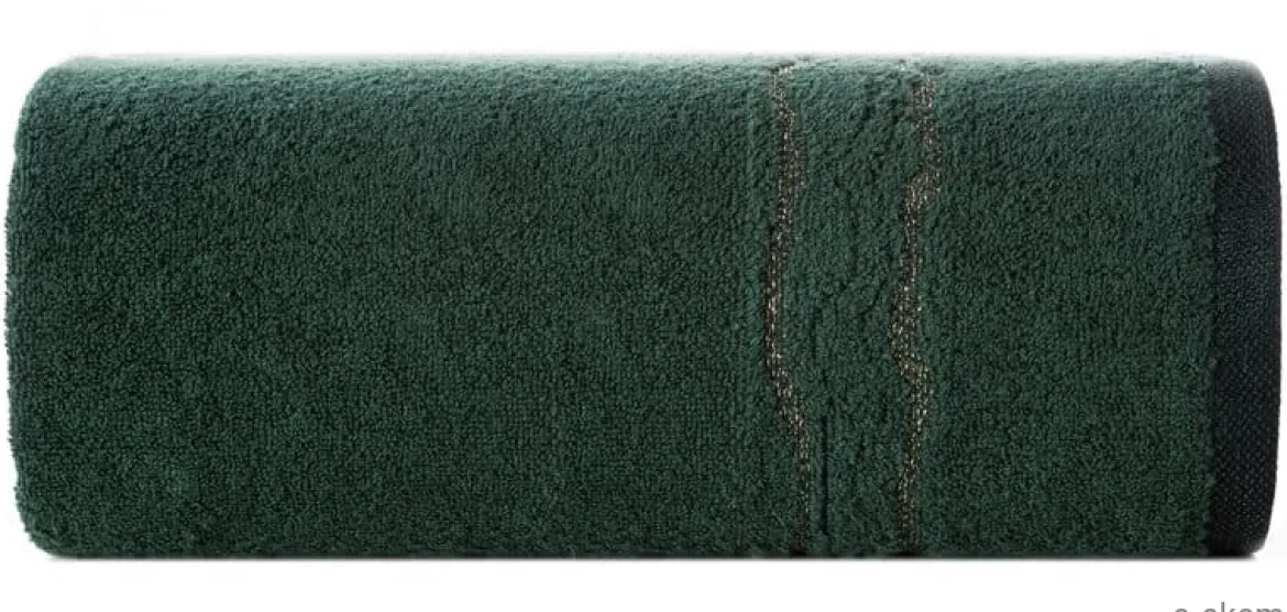Ręcznik bawełniany ciemno zielony 30x50 Karin