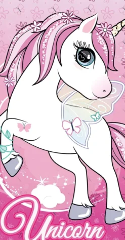 Ręcznik bawełniany dziecięcy licencyjny 70x140 Unicorn