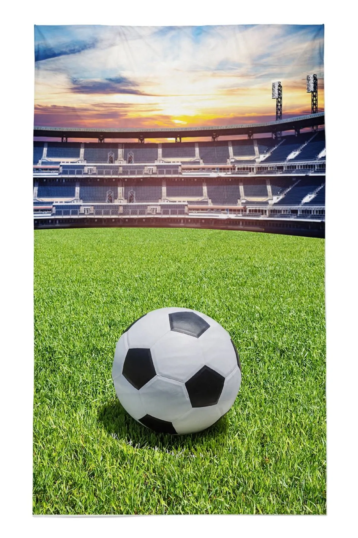Ręcznik bawełniany dziecięcy 30x50 Piłka Nożna Stadion