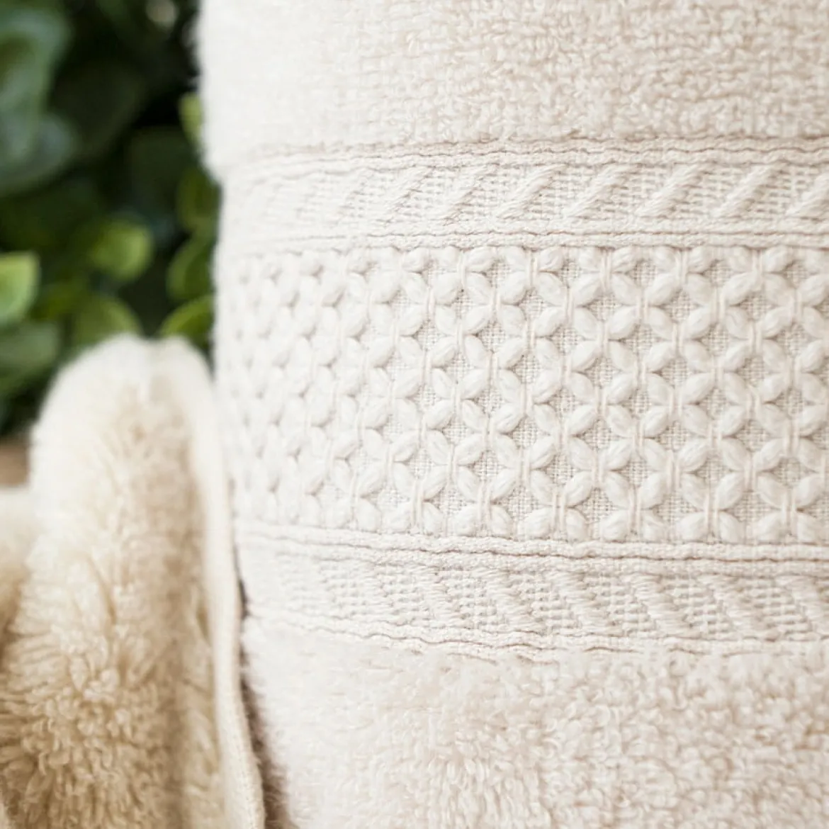 Ręcznik bawełniany jasno beżowy 70x140 Rodos