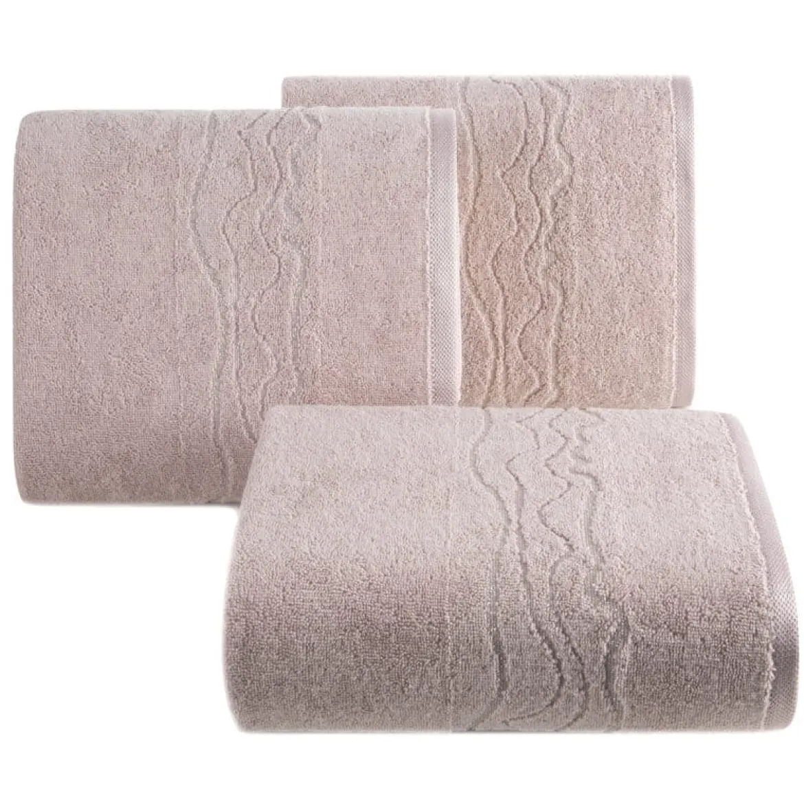 Ręcznik bawełniany pudrowy 70x140 Karin