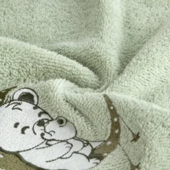Ręcznik dziecięcy z kapturem 100x100 Misie na Księżycu