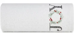 Ręcznik świąteczny biały 70x140 Joy