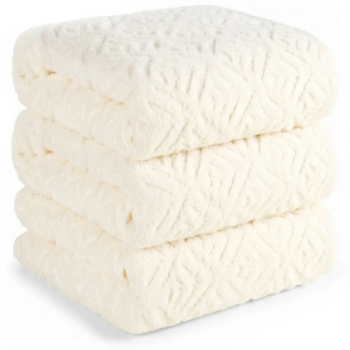 Ręcznik z bawełny egipskiej kremowy 30x50 Egipt