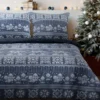 Świąteczna pościel flanelowa 220x200 Zimowy Sweter