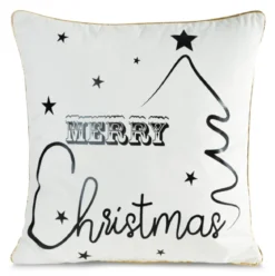 Świąteczna poszewka dekoracyjna biała 45x45 Merry Christmas