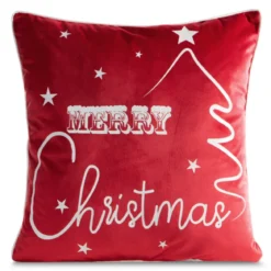 Świąteczna poszewka dekoracyjna czerwona 45x45 Merry Christmas