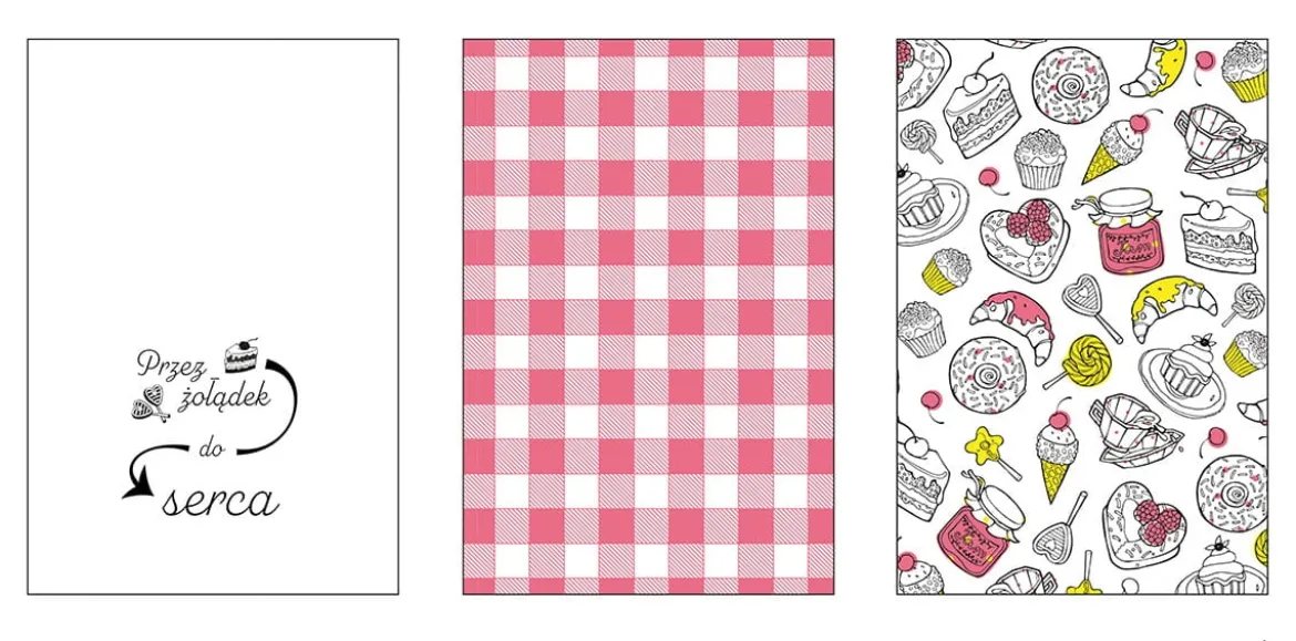 Zestaw ściereczek kuchennych 40x60 Słodko